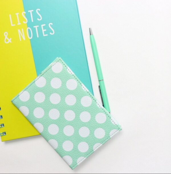 Green Polka Dot Planner